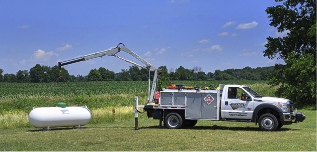 propane tank installation